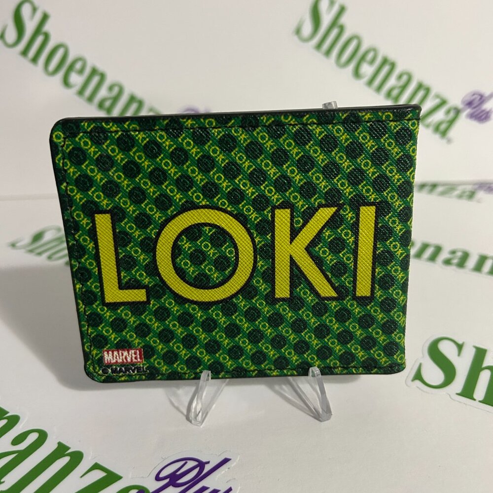 Buckle-Down Bi-Fold Wallet Marvel Comics Loki Chibi Scepter Mind Stone Card Slot - Picture 2 of 5